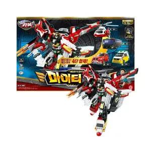 초이락 헬로카봇 전설의용사 마이티캅스 4단 합체 로봇