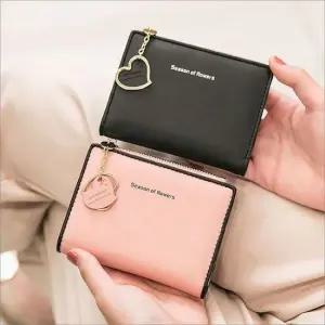 여성 하트링 반지갑 미니 지갑 학생 카드 지폐 수납