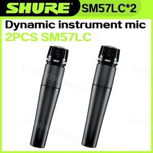 2PCS SHURE SM57 전설적인 다이나믹 마이크 전문 유선 핸드 헬드 카디오이드 가라오케 스테이지 스튜디오
