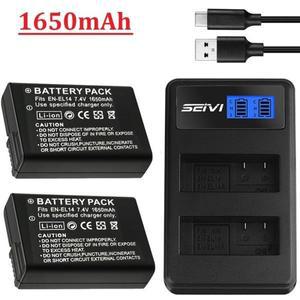 EN-EL14 1650MAH 카메라 배터리 니콘 D3100 P7000