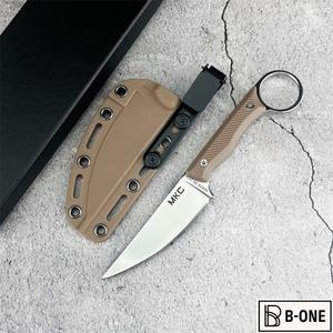 휴대용 MKC 야외 고정 블레이드 나이프 8Cr13Mov 나일론 섬유 핸들 EDC 캠핑 과일 절단 생존 다기능 도구