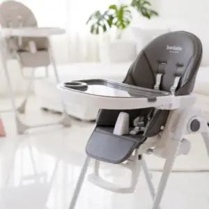 본베베 아기 멀티 하이체어 식탁 이유식 의자 그레이
