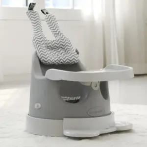 본베베 아기 범보 의자 이유식 곰돌이 발판 그레이