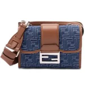 FENDI  25 Bagette Double Jacquard FF Denim  7VA649 AUGO F1SCG)  더블 바게트 백)