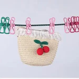 캠핑 여행 데일리 무지개 여름 클래식 빨래줄 세트 빨 빨랫줄 실외빨래줄 이불집게