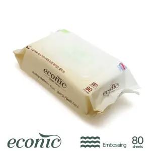 에코닉 그린 60gsm 엠보싱 레이온100% 생분해원단 캡형 80매
