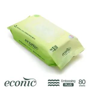 에코닉 그린 60gsm 엠보싱 플러스 레이온100% 생분해원단 캡형 80매