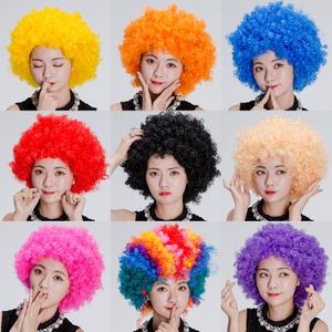 (점보가발)뽀글이 파마 점보 코믹 아프로 파티가발