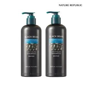 [네이처리퍼블릭/베스트] 블랙빈 탈모증상 개선 샴푸 520ml x 2개