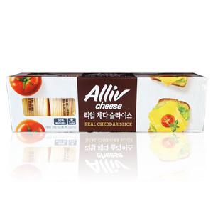 코스트코 ALLIV 리얼체다 슬라이스 치즈 2.25kg(18gX125매)