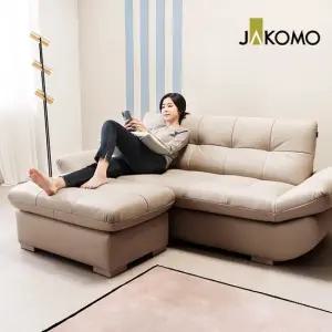 버블리Ⅱ 3인 천연면피 소가죽 소파+스툴[미기능성]