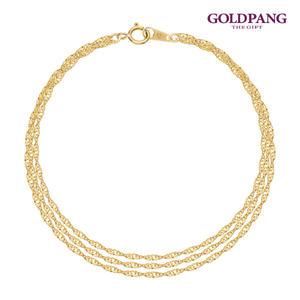 [골드팡] 18k 트라이쓰리체인 팔찌