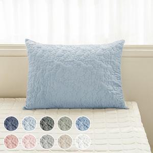 [라이크홈][1+1] 먼지 없는 솔리드 항균 누빔 사계절 베개커버  40x60