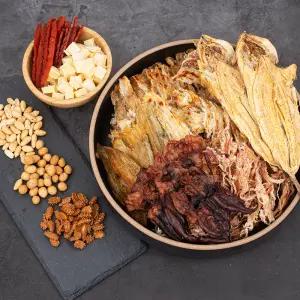 소포장 마른안주 모음 맥주안주 마른오징어 아귀포 육포