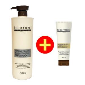 바이오메드 인크레더블 컨트롤 밸런스 코팅 샴푸 1000ml+휴대용 헤어팩100ml