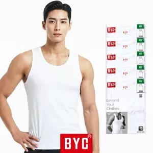 BYC2113S BYC 남성 런닝 셔츠 남자 민소매 나시 세트 5매