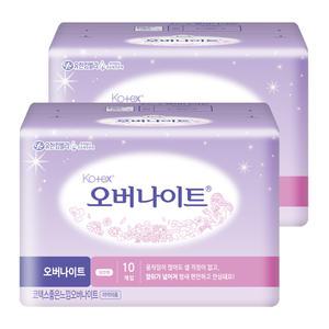 좋은느낌 코텍스 일반 오버나이트 10개입 2팩