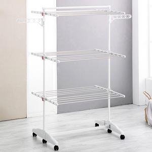 위즈홈 이동 접이식 빨래건조대 6단 (이불봉) 건조대