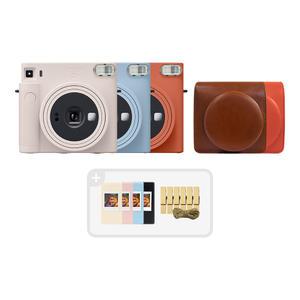 인스탁스 스퀘어SQ1+가죽케이스/전용앨범+데코집게/즉석카메라