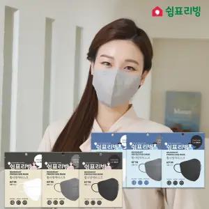 국내생산 쉼표리빙 새부리형 KF94 / 80 KF-AD 마스크 100매 미세먼지 대형 소형