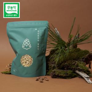 [파인토피아]무농약 국산 25년 햇잣, 경북봉화 산지 1등급 잣,1봉 500g