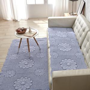 라벤다 순면 선염워싱 쇼파매트/돌소파패드/워싱카페트