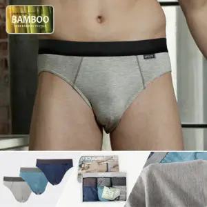 인트로 뱀부 삼각팬티 남성속옷 3종세트