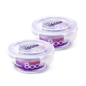오븐락 유리 반찬통 글라스 밀폐 원형2호 620ml
