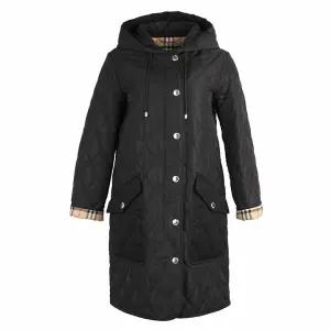 여성 다이아몬드 퀼팅 후드 코트 ROXBY 8096351 (BLACK)