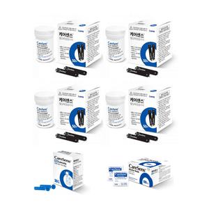 케어센스2/케어센스2플러스 혈당시험지 당뇨혈당체크지 세트 (시험지200매+침100+솜100) - 27년 08월