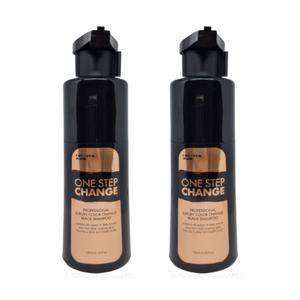 꾸띄르헤어 컬러 체인지 블랙 염색 샴푸 멋내기 갈색 180mlx2개