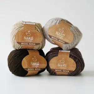 [울클럽]NAKO 나코 울노바 겨울 의류실 뜨개실 모자실 목도리실 울실