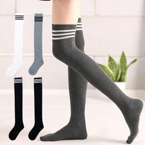 엔비 [5개세트] 삼선 롱 니삭스 양말 5개세트