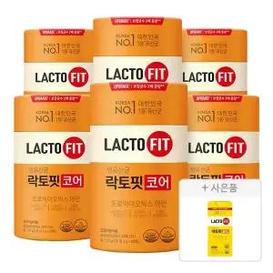 락토핏 코어, 60개입, 6개 + 증정 ( 골드 30포, 1개 )