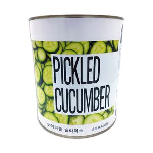 제이쿱 후레쉬 오이피클 슬라이스 (3kg x 6개입) 민무늬 수제느낌 물씬 아삭