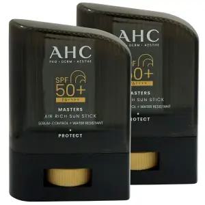 AHC 마스터즈 에어 리치 선스틱 14g SPF50+ 2개