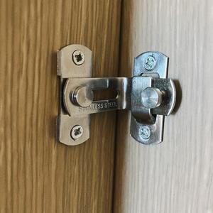도어락 슬라이딩도어 문걸쇠 걸고리 이중장금 중문 코너고리 고정장치