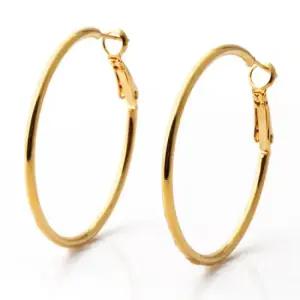 [메리그린] 14K 골드필드 빅심플 링 귀걸이