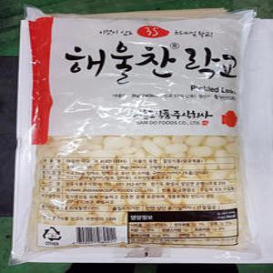 삼도식품 해울락교 3kg (봉) / 봉지 파우치락교 일식 해울찬