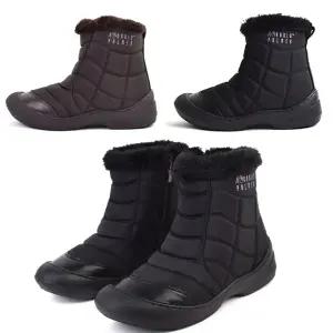 KB-Y92-A부츠 /따뜻한 털안감 짚업 미들 패딩 여성털부츠 여성방한화 아놀드파마