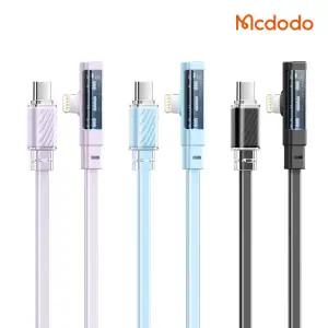 [맥도도] 파스텔 90도 플랫 핏 C to 8핀 PD 고속충전 케이블 CA344