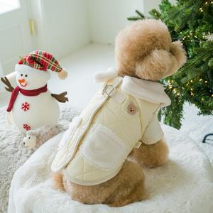 [꼴레트멍멍](김해점)강아지겨울패딩 퀼팅 누빔 애견패딩조끼