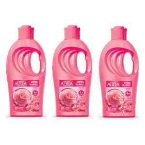 아우라 생화캡슐 용기 피오니로즈 1L, 3개