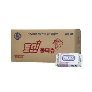 토미 고급 절약형 물티슈 80매 X 12개 (캡형)