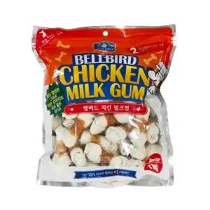 벨버드 치킨 밀크껌 S 스몰 강아지껌 1kg 1개