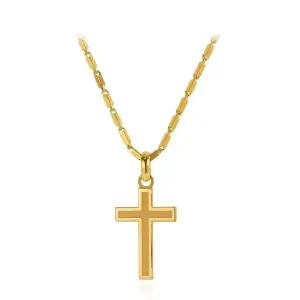 갤러리아 남자 순금 목걸이 스지 십자가 24K 26.25g 18K장식