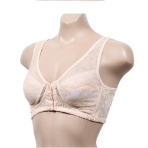 필성 인견소재 상쾌한 앞단추 레이스 노와이어 부직포 런닝형 브라 브라렛 편한속옷 런닝브라