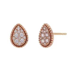 갤러리아 여자 14K 귀걸이 핀 침 금귀걸이  큐빅