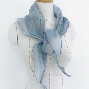 [애슬릿] 여성 레이스 봄 간절기 얇은 텐셀 스카프