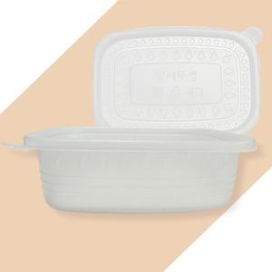 EH 사각 죽용기 세트 중 백색 850ml 포장 배달 500개